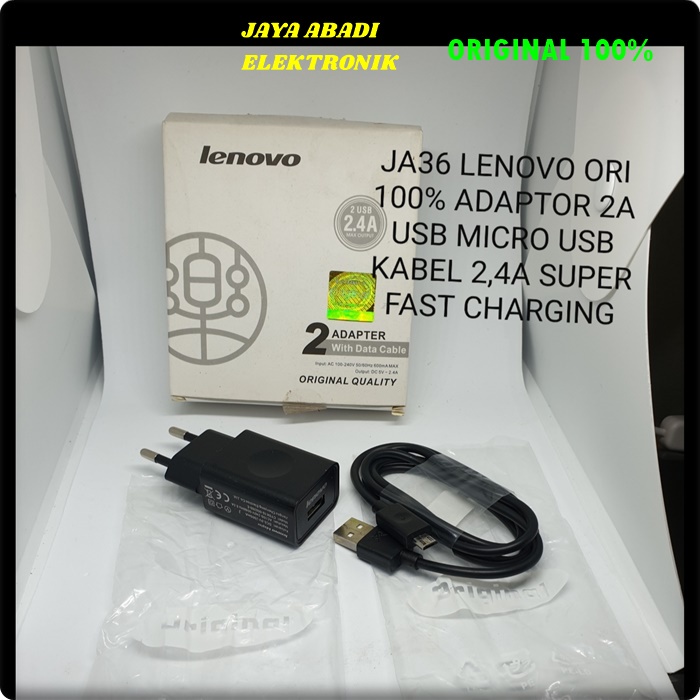 J36 LENOVO ADAPTOR 2A USB MICRO SUPPORT FAST CHARGING TRAVEL ADAPTIVE micro usb adaptor hp cas casan super fast charging travel charger flash charge quick qualcomm adapter handphone quallcomm universal multi bisa untuk segala jenis hp socket micro