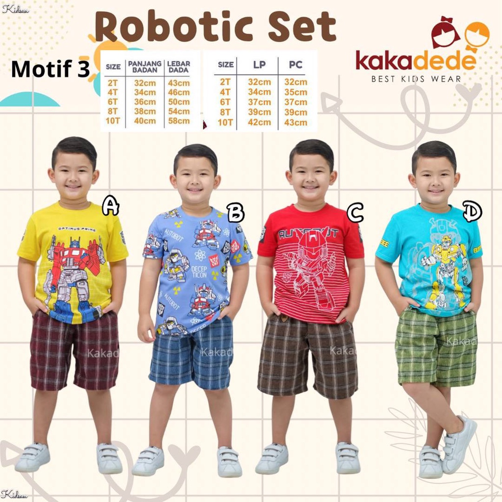 Setelan anak Robotic By kakadede