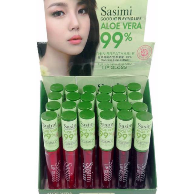 [SATUAN] MISS GIRL SASIMI ALOE VERA 99% LIPTINT LIP WATER TINT ALOEVERA