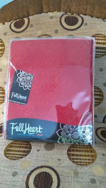 Fullheart Sprei Polos 180x200 Tinggi 30 Warna Polos Merah Putih - King 180 T30  Sp