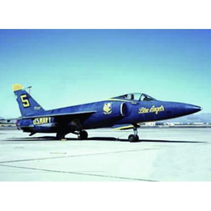 DIY Miniatur Papercraft Pesawat Grumman F11F-1 Tiger Long Nose