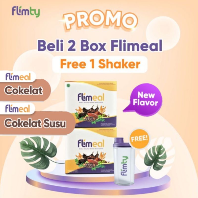 FLIMEAL MEAL REPLACEMENT / FLIMTY FIBER DETOX FIBER - PAKET DIET DETOX ALAMI - PAKET COMBO HEMAT FREE SHAKER