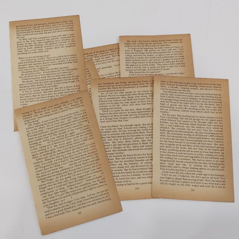 

Kertas Vintage Old Paper Novel Inggris Untuk Journaling Journal