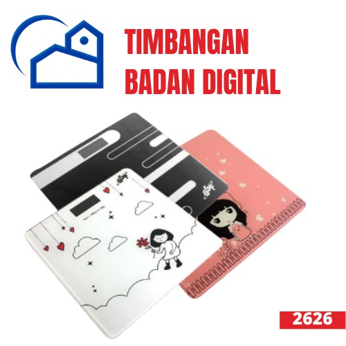 Timbangan Badan Kaca Digital Body Elektronik Kartun 180kg KARTUN SCALE OLL - 2626