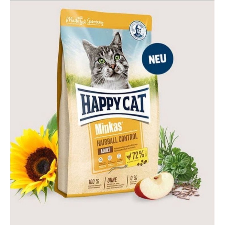 makanan kucing happy cat hariball control kemasan 4 kg Frespack