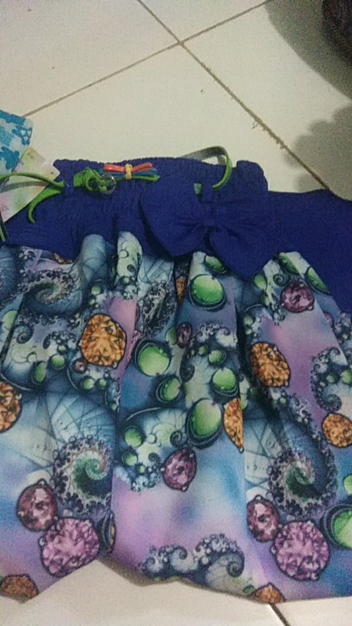Rok Panjang Anak Perempuan Motif Batik Printing