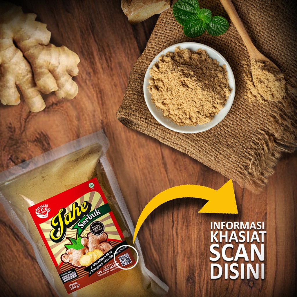 

JAHE SERBUK BUBUK SUPER MURNI 100 GRAM