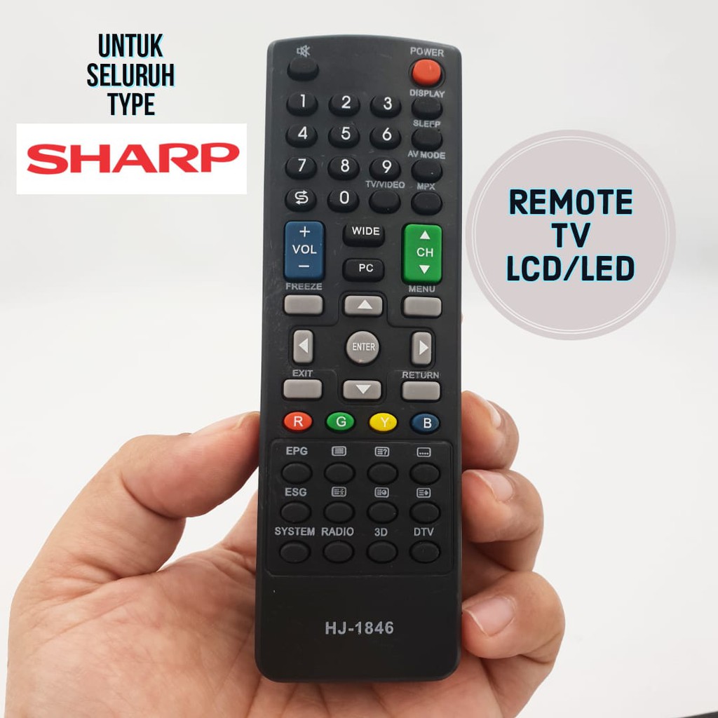 Remote TV Sharp LCD LED 3D dan Remote Tabung / Remote TV sharp LCD &amp; LED RM-L1847/ Remote TV Sharp A