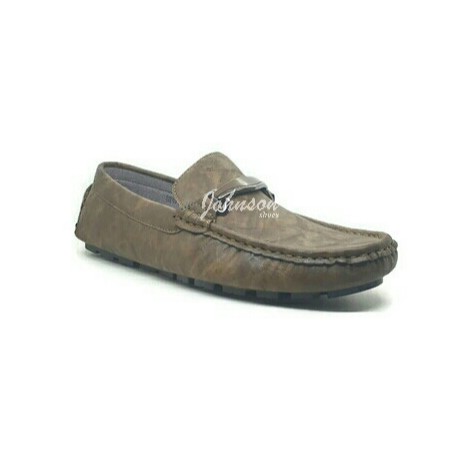 Sepatu Loafers Mocasin Kulit Pria KYNZARA - ST 47 - 61 KHAKI 100% IMPORT China