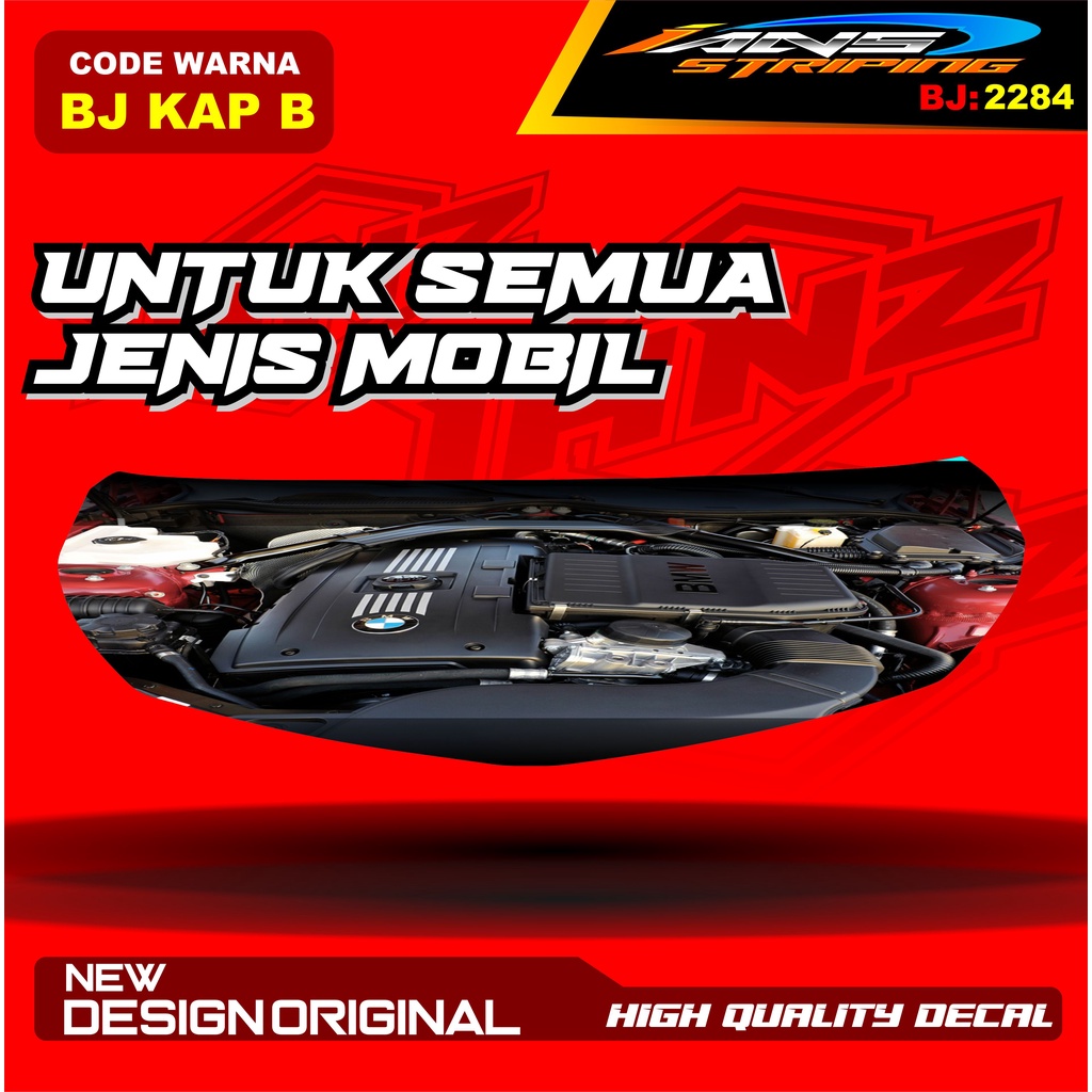 STIKER DECAL KAP DEPAN MOBIL AVANZA / VARIASI STIKER CUP DEPAN MOBIL XENIA / STIKER KAP CUP MOBILIO AGYA CALYA / STIKER MOBIL