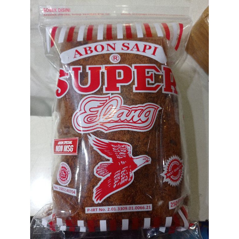 abon sapi super cap elang asli boyolali 250gr