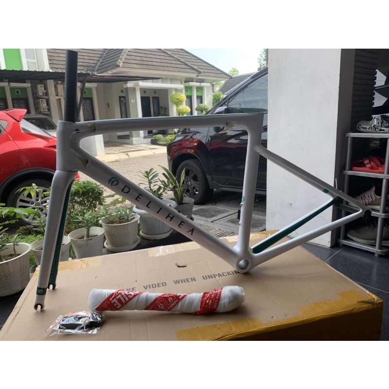 Delihea REST Rimbrake frame 100% original T800 carbon Baru