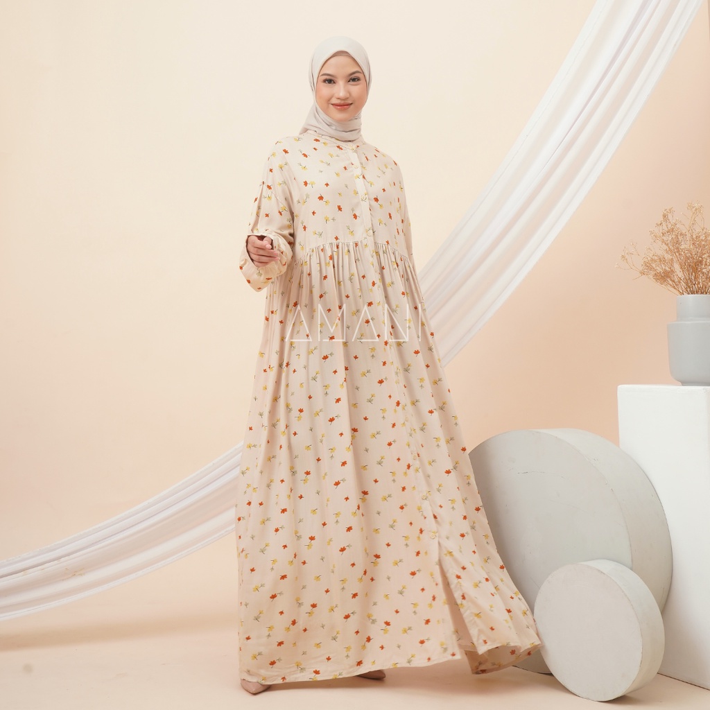 Gamis/Dress Alesha Nude Brown