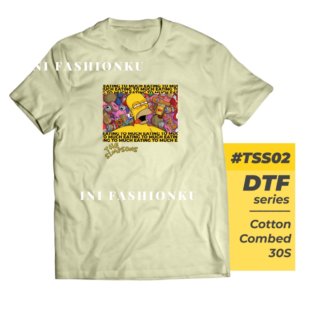 T-SHIRT KEKINIAN  DTF THE SIMPSONS UNISEX SERIES 02| BART SIMPSON TSS02 T-SHIRT FASHION| BAJU KAOS ATASAN UNISEX PRIA DAN WANITA