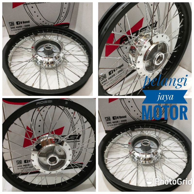 Velg Rossi Ring17 x185  Scorpio - Bison - Paketan  Belakang Velg Tromol Jari Siap pasang