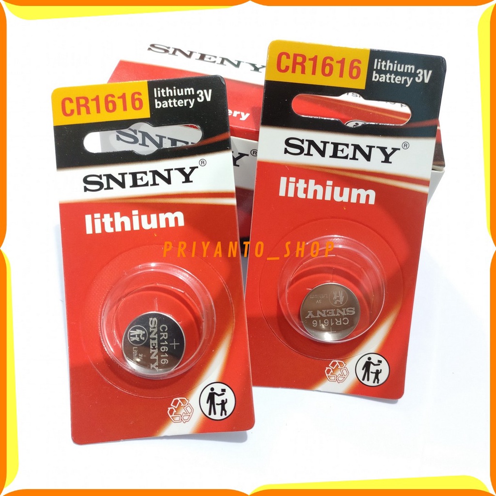 BATERAI SNENY LITHIUM 3V CR 1616 BATERAI SNENY KANCING 1616 ASLI ORIGINAL