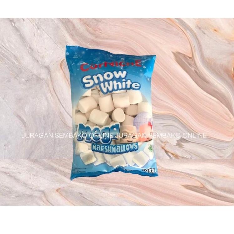 

[KODE 87FDG] CORNICHE Marshmallow Mega Snow White 300 g HALAL BESAR / CORNICHE MARSHMALLOW BESAR