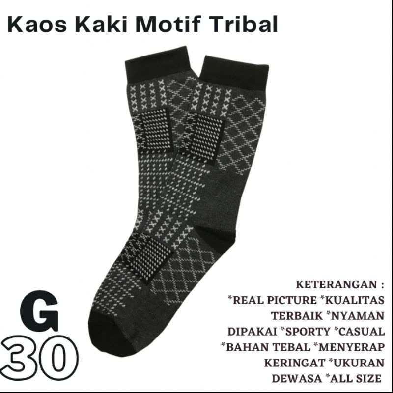 G30 Grosir Kaos Kaki Motif Tribal Skate bisa COD Bandung