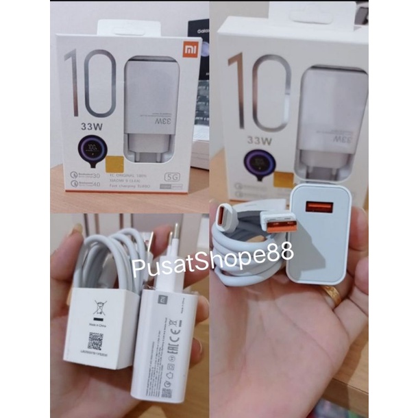 Charger/Carger Xiaomi 27W 33W Charge Turbo Fast charging Mi8 Mi9 Mi 9 Pro Mi Note10 Mi Note10Pro Tipe C