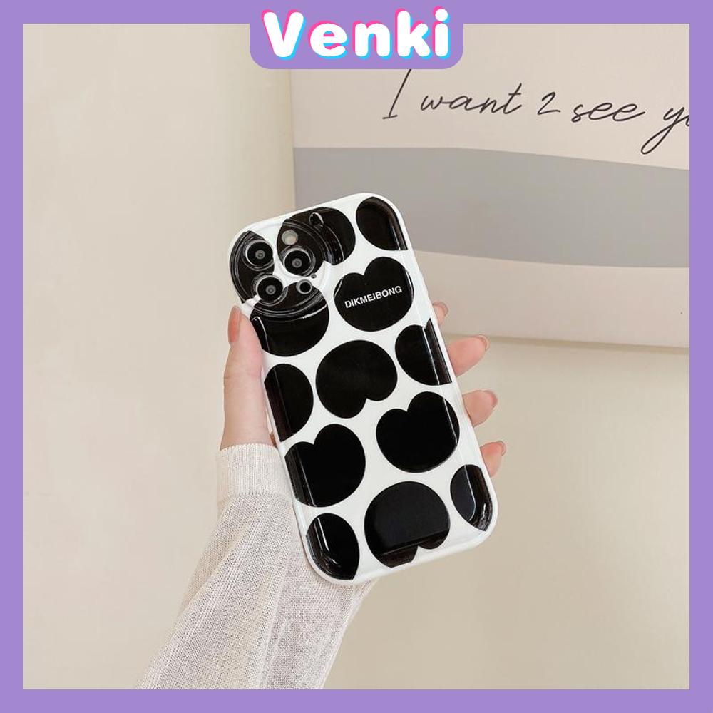 iPhone Case Silicone Soft Case Airbag Shockproof Protection Camera Black Heart Simple Compatible For iPhone 11 Pro Max 13 Pro Max 12 Pro Max 7Plus xr XS Max