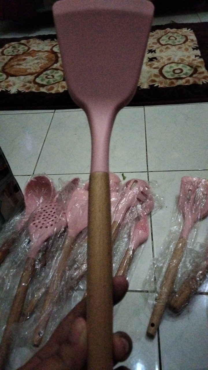 Muro 13 Pcs Spatula Sutil Utensil Set Silikon Silicone Tahan Panas Peralatan Masak