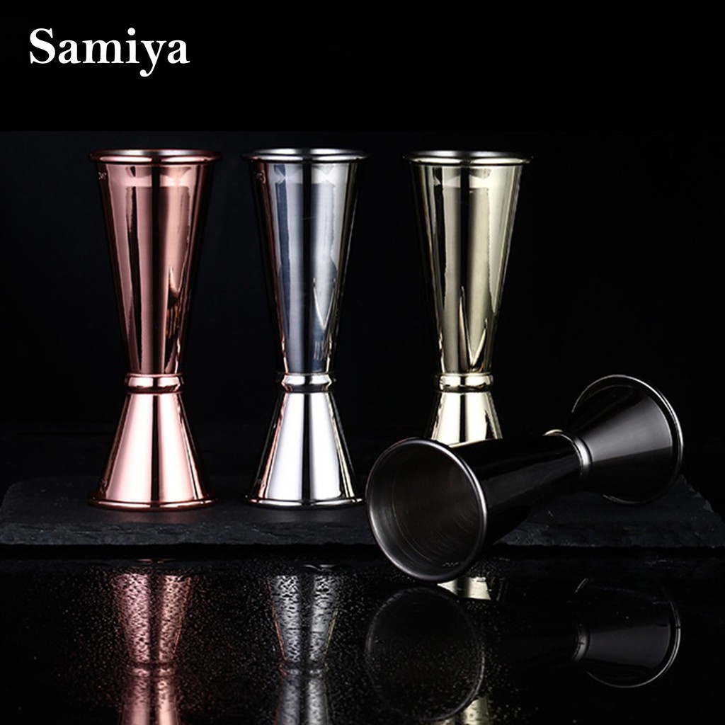 jigger stainless 30/60ml premium quality / gelas takar ukur minuman measuring cup bartender barista