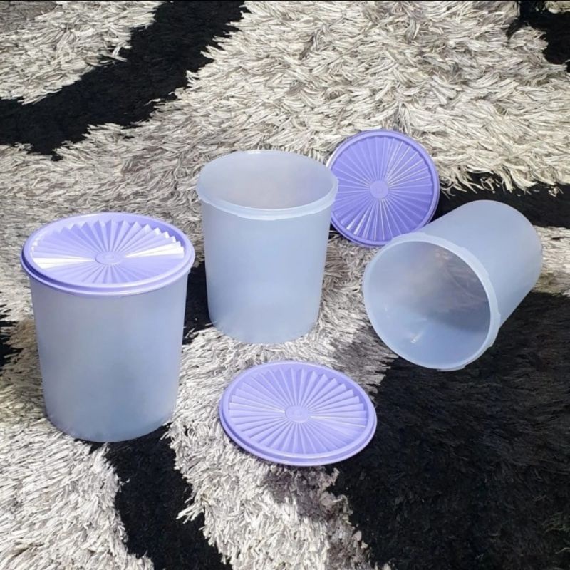 tupperware medium deco canister - wadah krupuk - wadah kripik