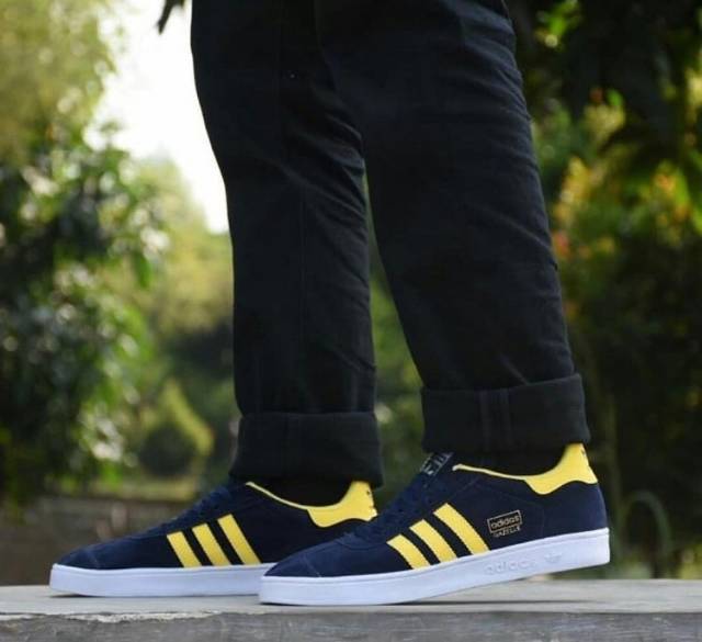 Sepatu Adidas Gazelle Navy Biru Dongker Sneakers Casual Sekolah Kuliah Kerja Kado Hadiah Murah Cowok