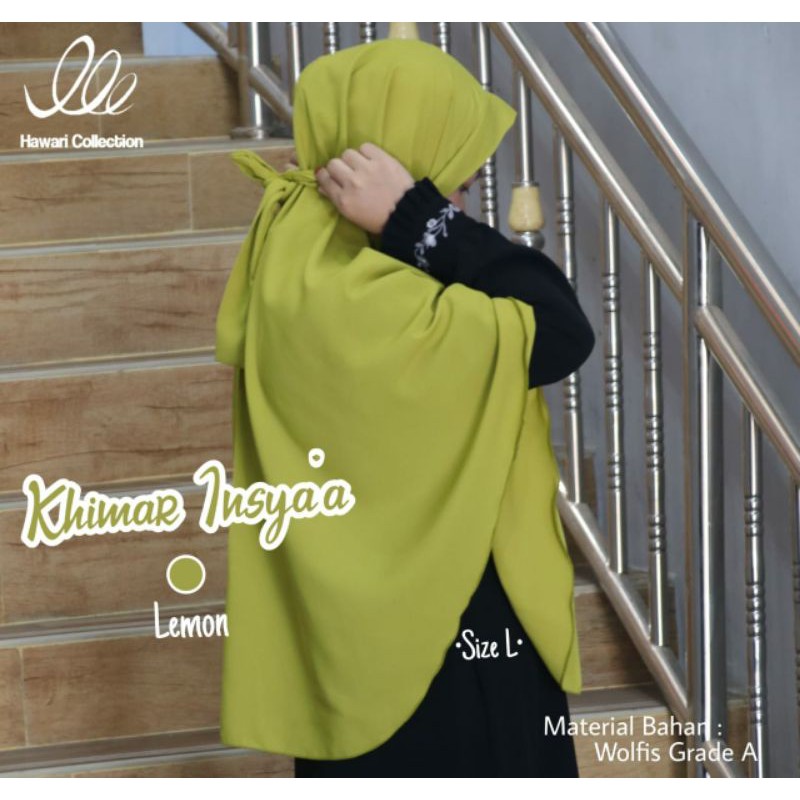 Khimar insya'a size L by hawari collection | jilbab hawari