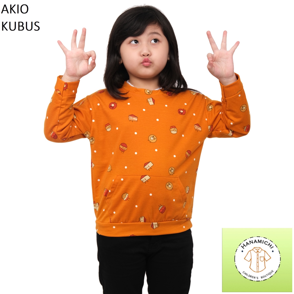 Hanamichi AKIO Sweater Anak Lengan Panjang Full Print