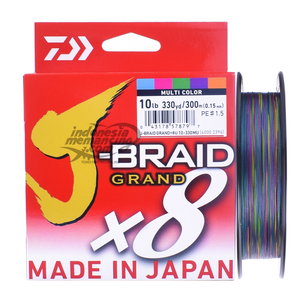 Senar PE Daiwa J Braid Grand X8 300M Multicolor