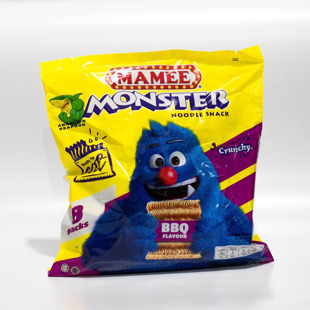 

MAMEE MONSTER NOODLE SNACK BBQ FLAVOUR (8PCS @25GR)