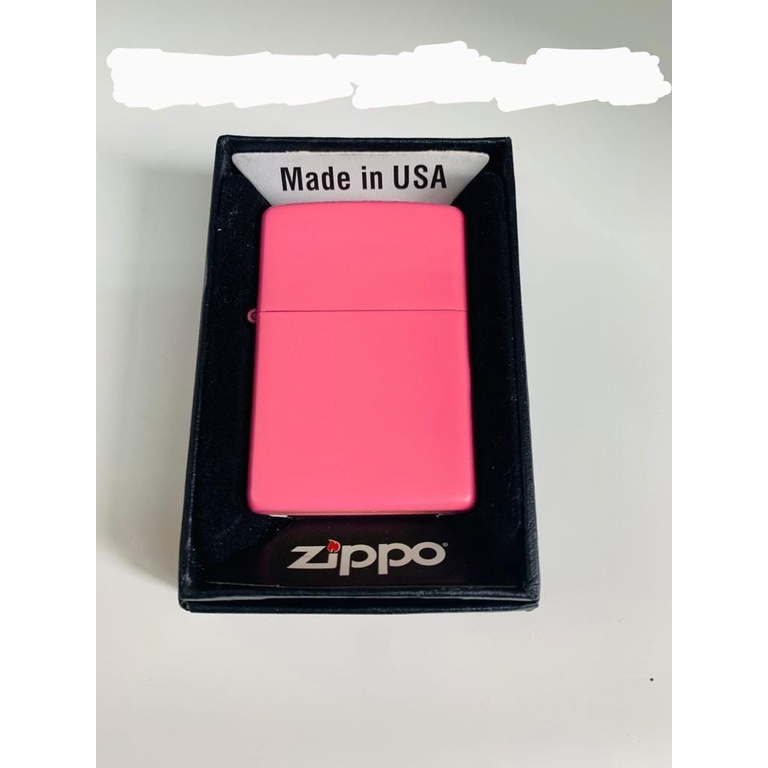 ZIPPO MATTE PINK POLOS PREMIUM BOX MANCIS PEMANTIK LIGHTER