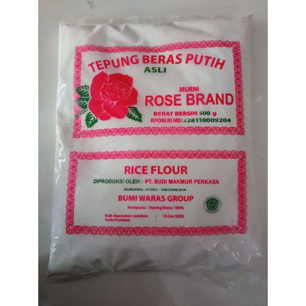 

tepung beras putih asli rose brand 500 gr