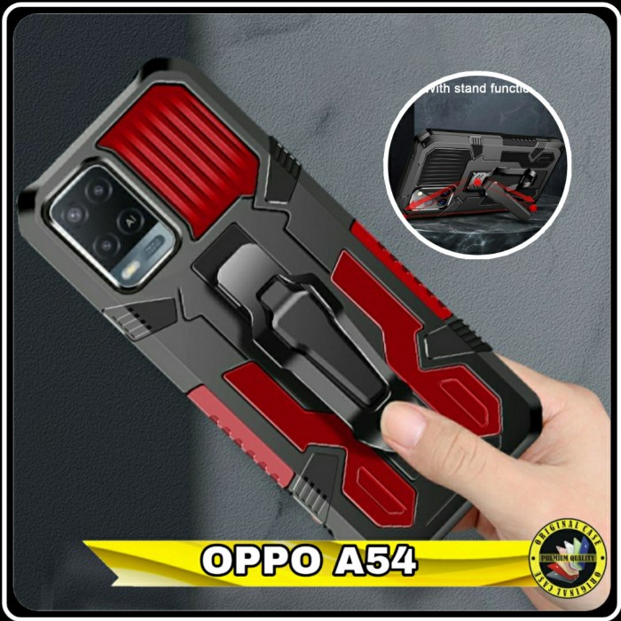 Casing Oppo A54 A 54 Hardcase KickStand Robot Cover Outdoor Armor