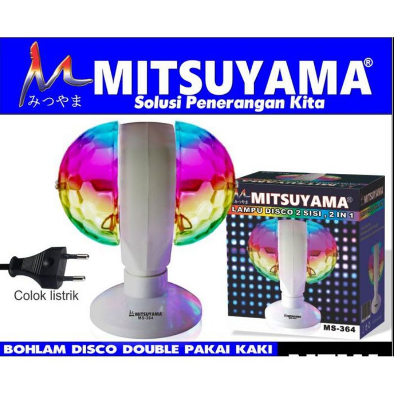 Lampu Disco Putar 2 Sisi 2 in 1 Mitsuyama Ms-364 // LAMPU DISCO MS-364 - BISA BAYAR DI TEMPAT (COD)