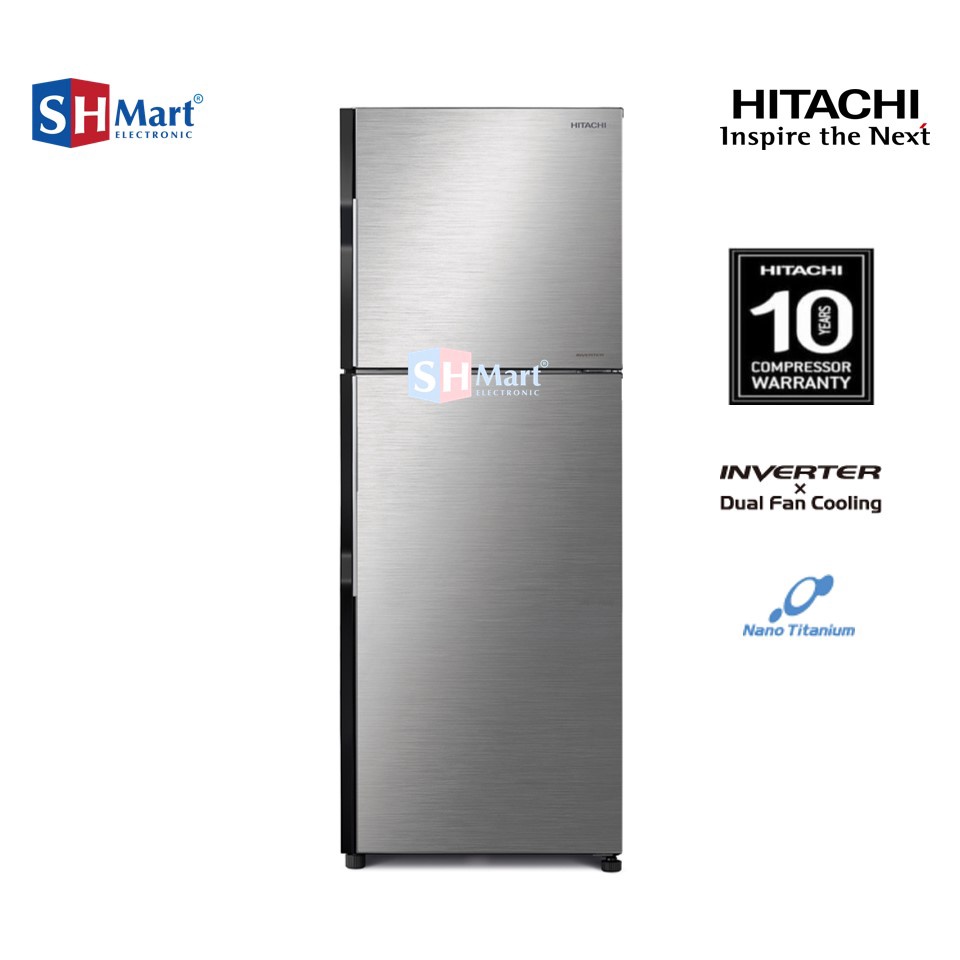 KULKAS HITACHI 2 PINTU KAPASITAS 203 LITER R-H24PGD7 / RH24PGD7 HEMAT LISTRIK GARANSI RESMI (MEDAN)