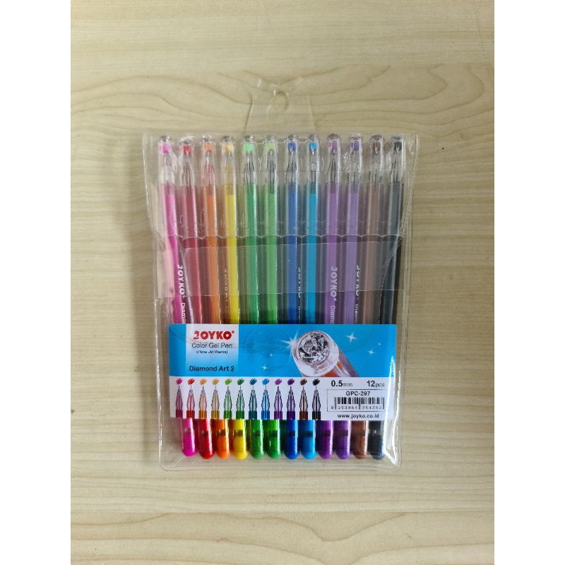 

Joyko Color Gel Pen Diamont art 2 ballpoint pulpen pen pena warna 12