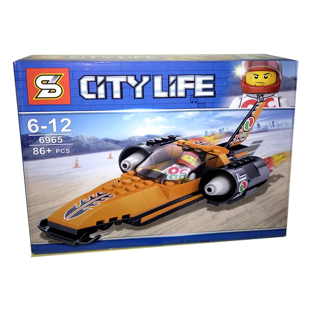 Brick Lego City Compatible SY6965 Mobil Balap Jet Octan Life