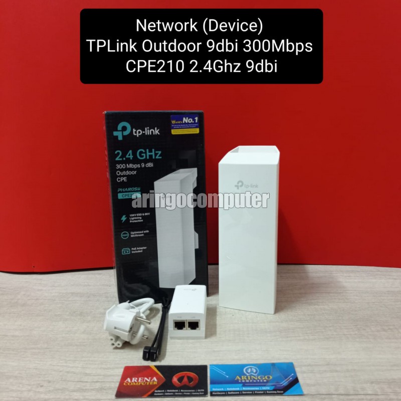 Network (Device) TPLink Outdoor 9dbi 300Mbps CPE210 2.4Ghz 9dbi