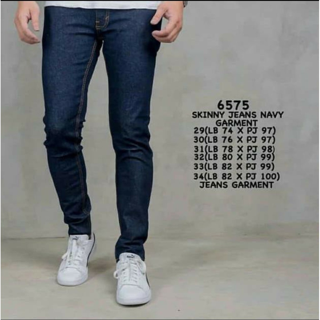 CELANA PRIA JEANS HITAM PANJANG STRETCH NGARET MELAR SLIMFIT JEANS / PENSIL HITAM|| LESVARINGO