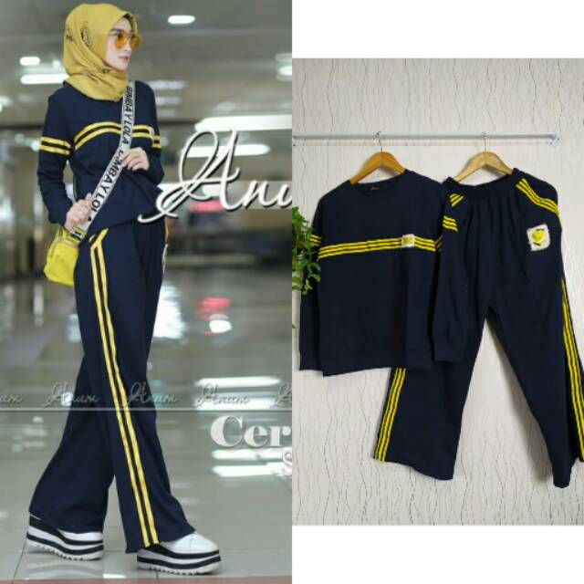Ceri set( top + kulot ) by Anum