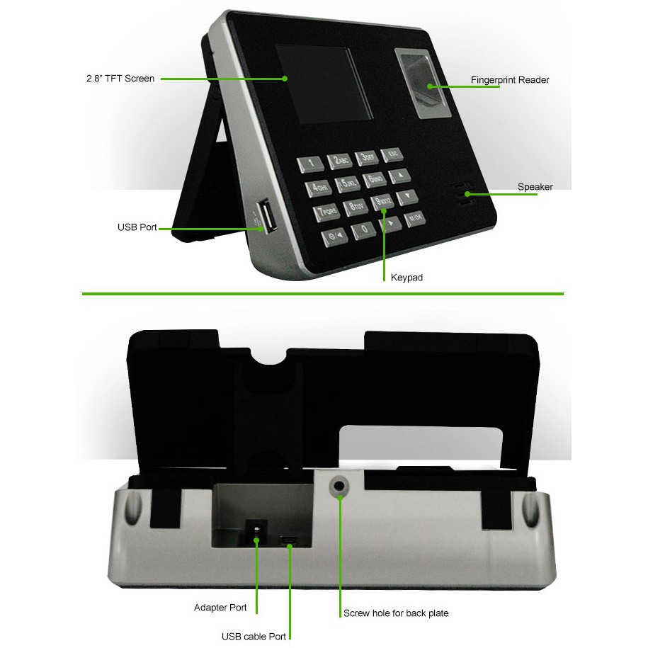 Fingerprint Absen Sidik Jari ICON 800 Mesin Absensi PIN ORIGINAL