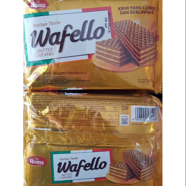 

Roma Wafello Butter Caramel isi 5 sachet/PACK