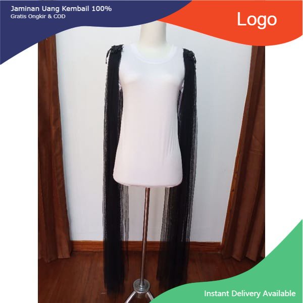 Sayap Pundak Kebaya Pengantin HITAM / Sayap Bahu / Slayer Pundak / Slayer Bahu