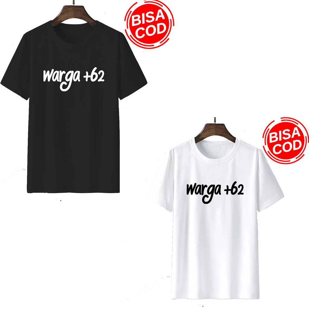 Kaos pria | kaos distro pria WARGA+62 | Kaos pria sablon digital MS068