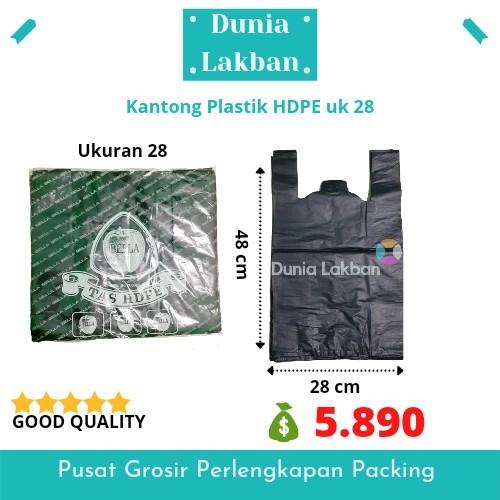 (Gojek) Kantong Kresek/Plastik Hitam Hdpe 17/24/28/35/40 1Ball 50 Pack 096