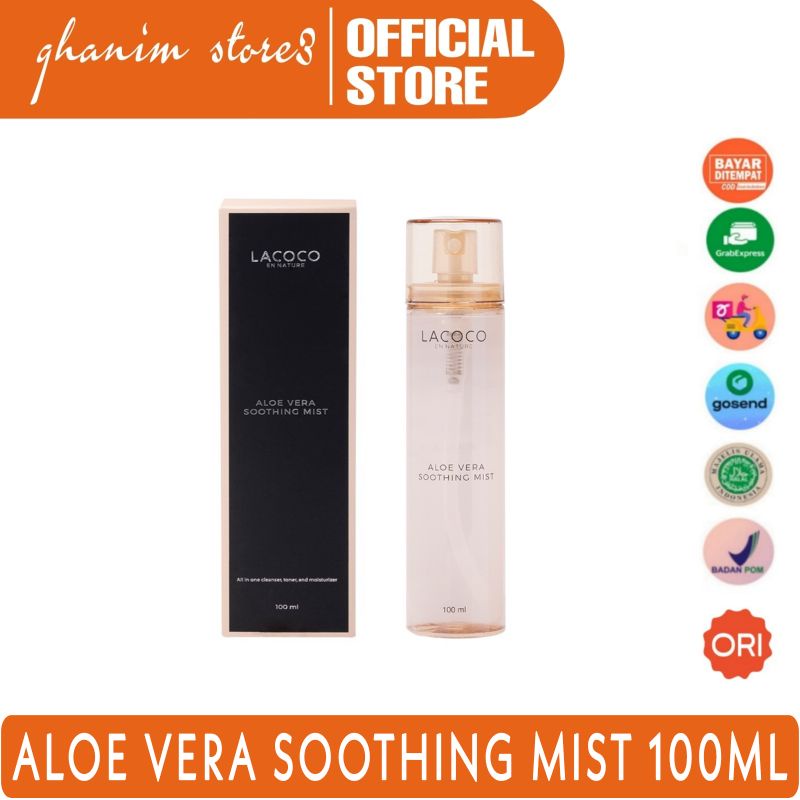 Lacoco Aloe Vera Soothing Mist 100ml Ori / Aloe Vera Lacoco / Lacoco En Nature / Cleanser / Toner / 