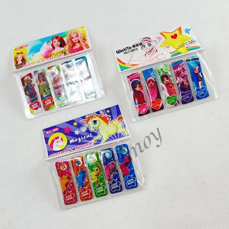 

MEMO STICK / STICKY FANCY PEMBATAS BUKU 49 X 14 MM 100 PCS