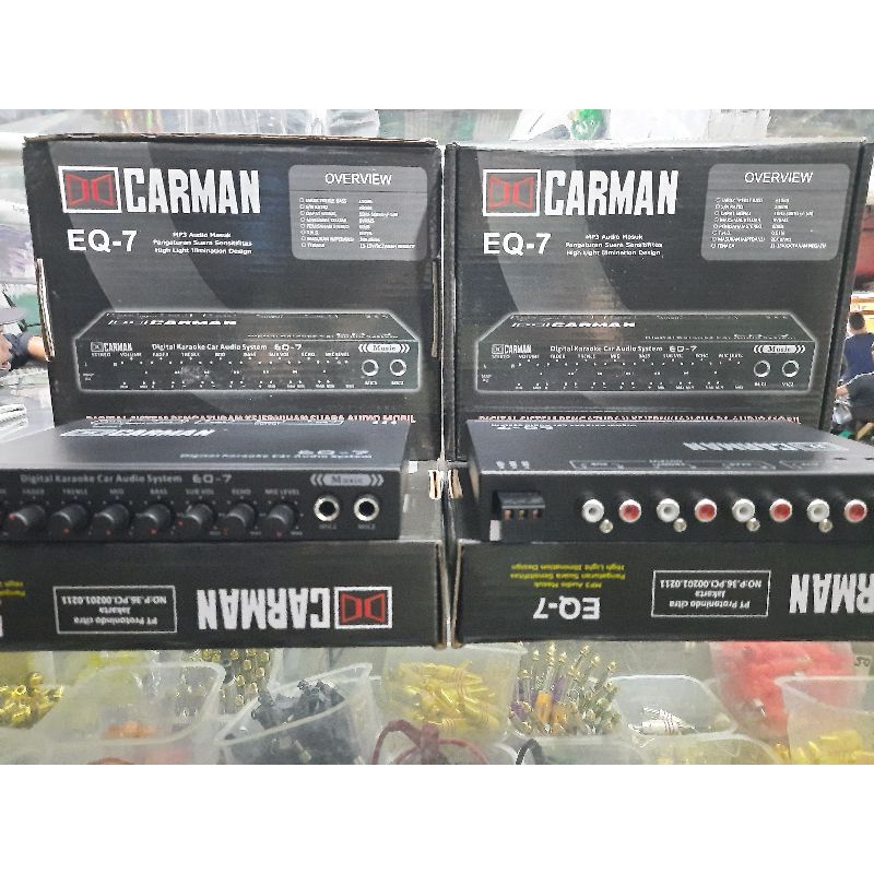 Preamp Parametric Equalizer Karaoke Mobil EQ7 Carman